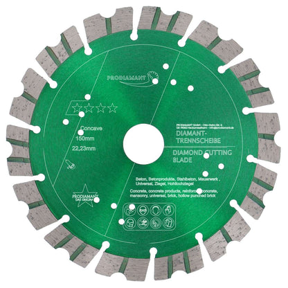 Diamanttrennscheibe für Stein, Beton Turbo Concave