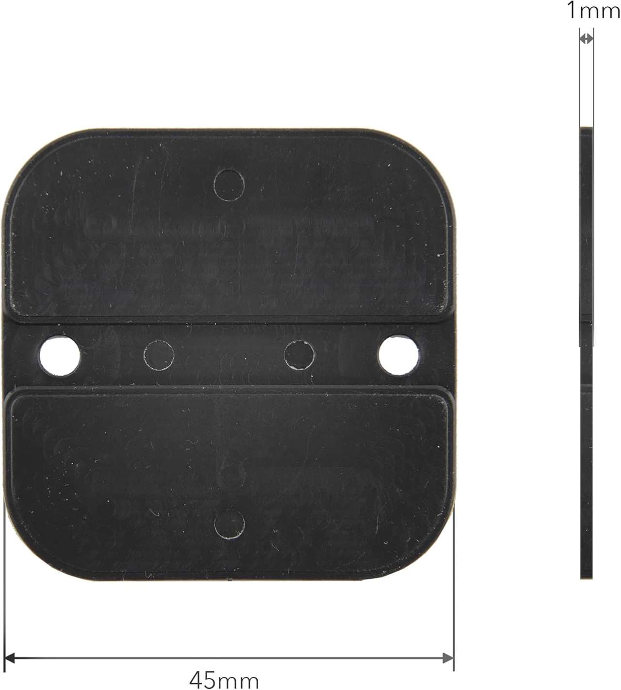 Ausgleichsplättchen 1mm für Terrassenlager | 100 Stück | 45x45mm | Kunststoff | Made in Germany