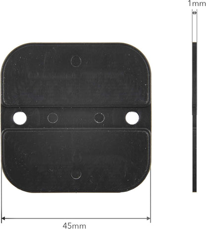 Ausgleichsplättchen 1mm für Terrassenlager | 100 Stück | 45x45mm | Kunststoff | Made in Germany