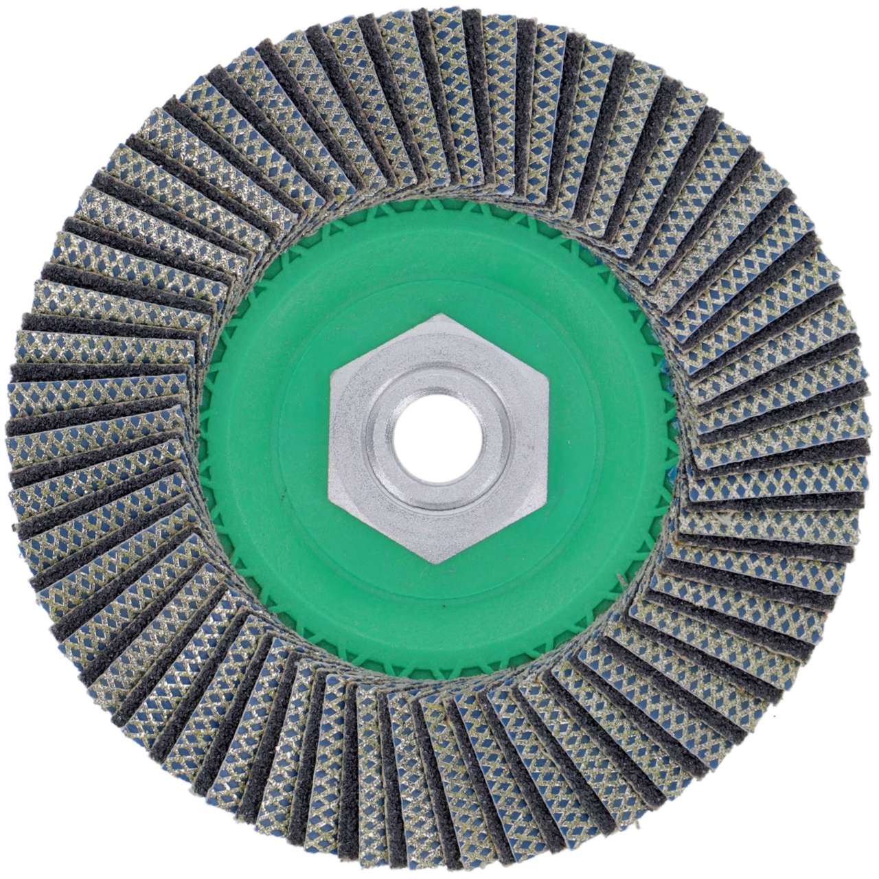 Im Set enthalten: Diamant Fächerscheibe Hybrid grob für Fliesen, Keramik, Naturstein (120)