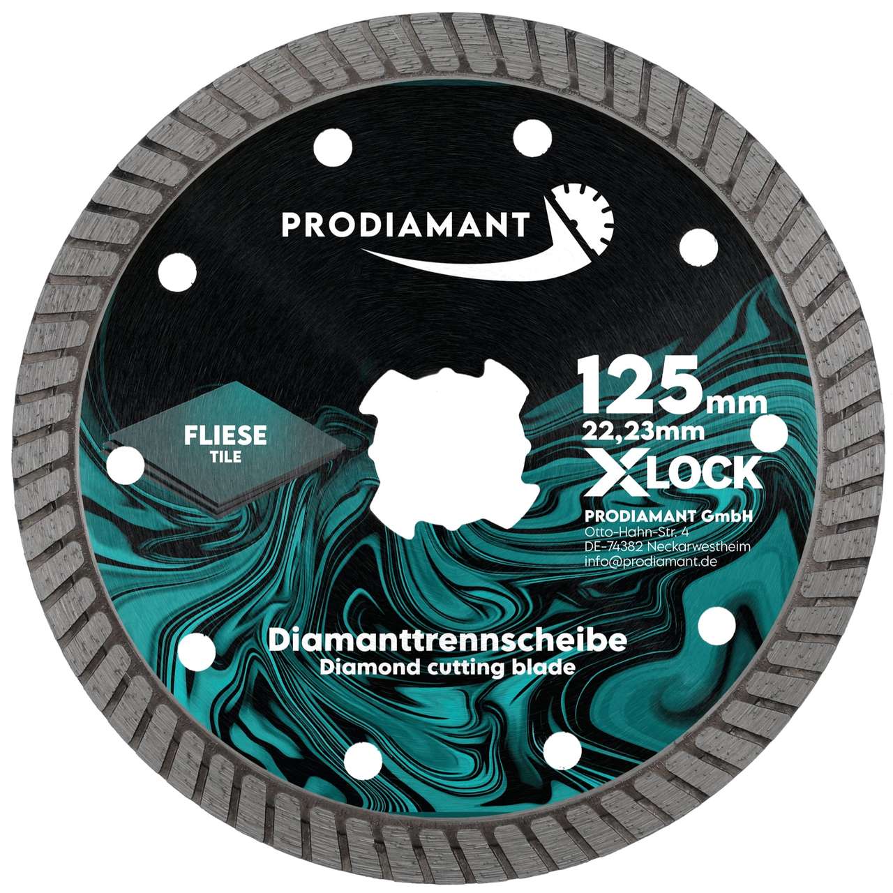 X-LOCK Turbo Diamanttrennscheibe - Fliese, Feinsteinzeug, Naturstein