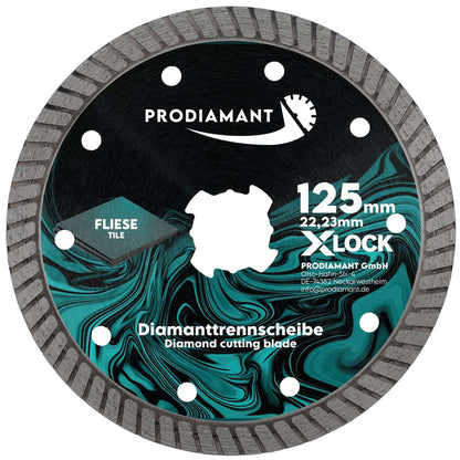 X-LOCK Turbo Diamanttrennscheibe - Fliese, Feinsteinzeug, Naturstein