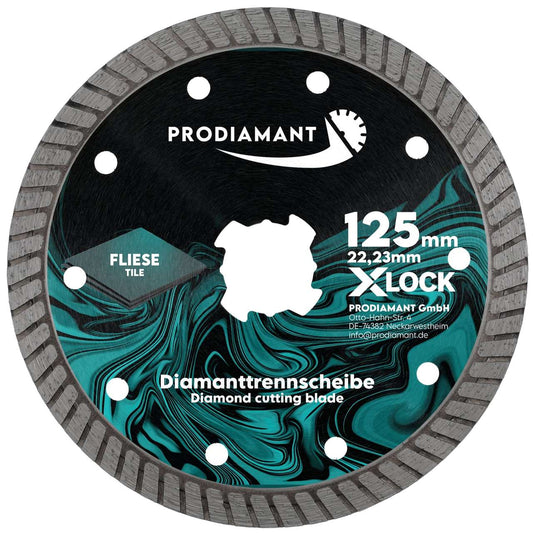 X-LOCK Turbo Diamanttrennscheibe - Fliese, Feinsteinzeug, Naturstein