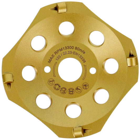 PKD Diamantschleiftopf 125mm für Bitumen mit 4 Segmenten