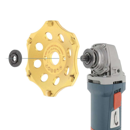 PKD Diamantschleiftopf 125mm für Bitumen mit 6 Segmenten