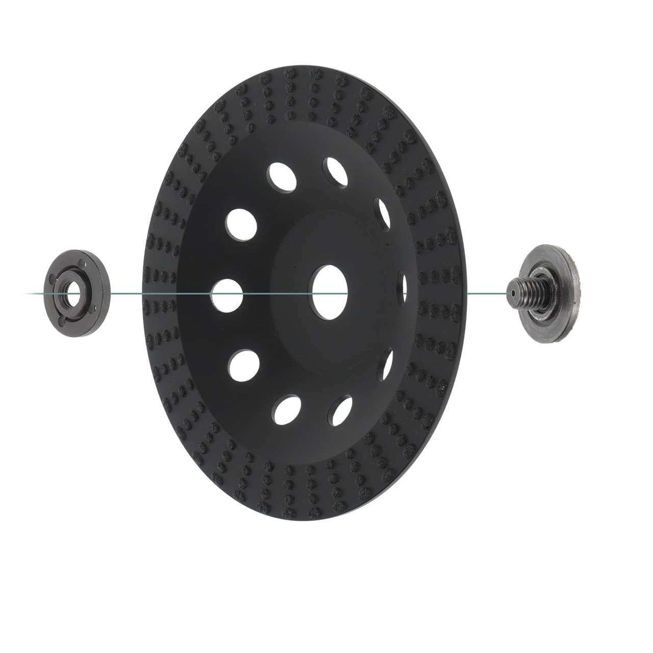 Diamantschleiftopf 180mm x 22,2mm für Beschichtungen, Betonfarbe, Fassadenfarbe und Farbreste