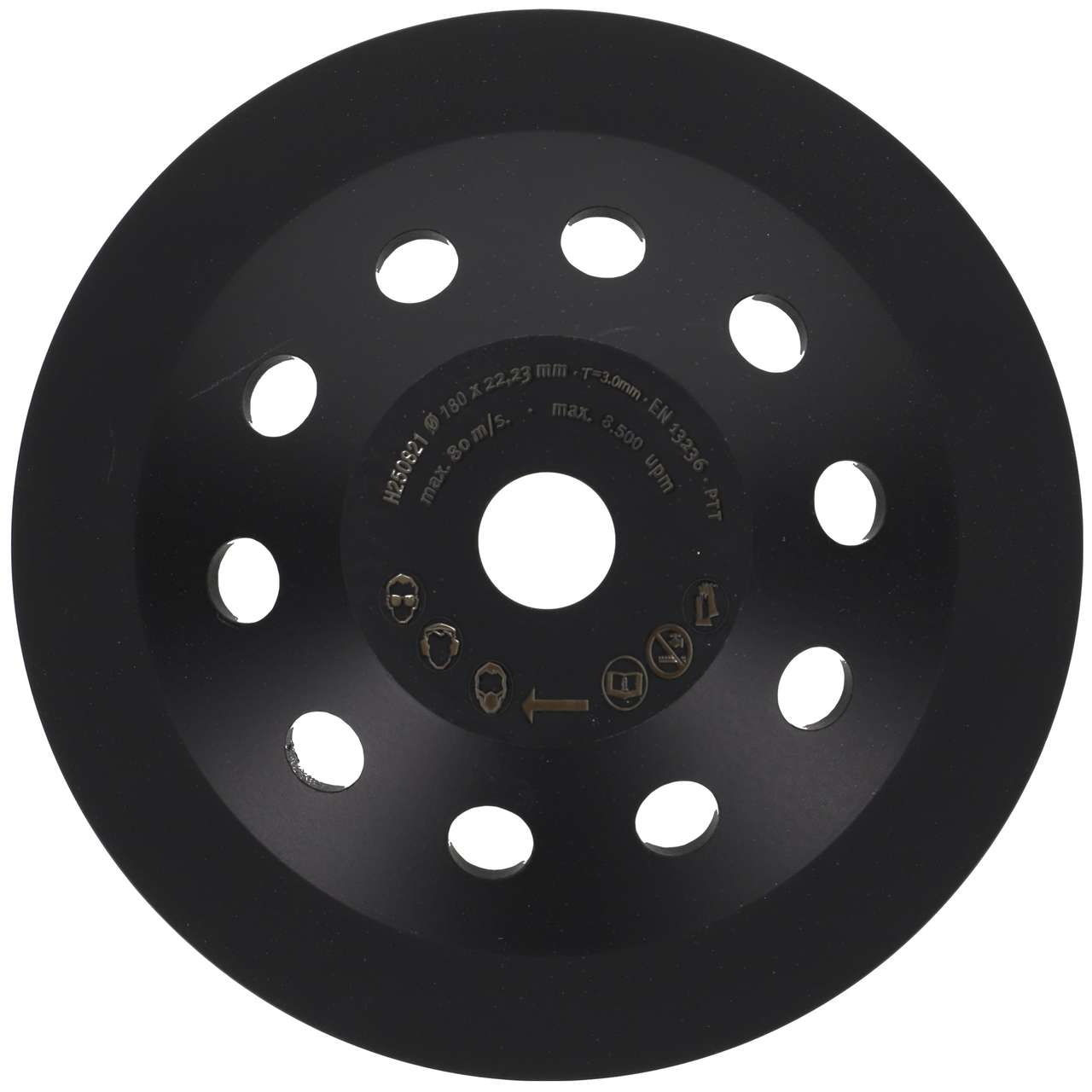 Diamantschleiftopf 180mm x 22,2mm für Beschichtungen, Betonfarbe, Fassadenfarbe und Farbreste
