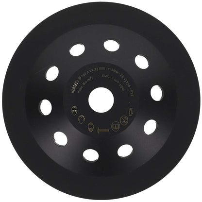 Diamantschleiftopf 180mm x 22,2mm für Beschichtungen, Betonfarbe, Fassadenfarbe und Farbreste