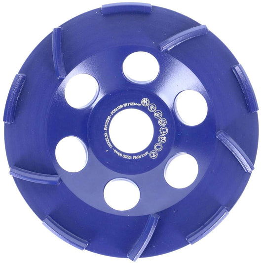 Diamant Schleiftopf 125mm Dach-Segmentiert ST51 für Beton mit sehr hohem Abtrag