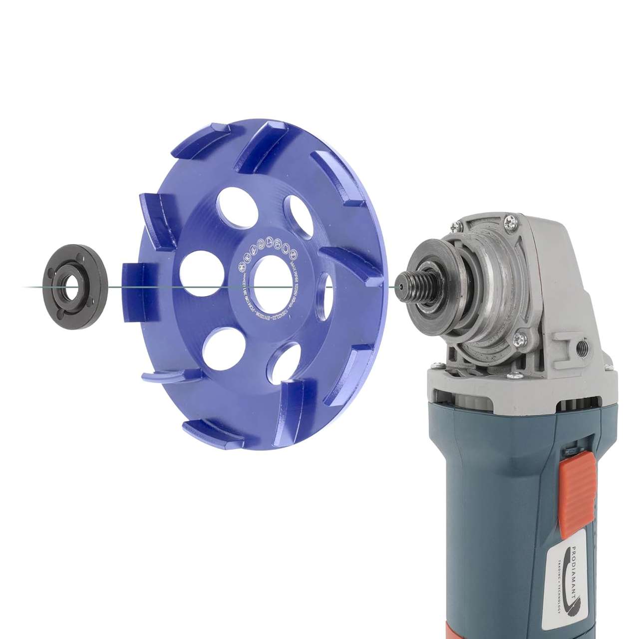 Diamant Schleiftopf 125mm Dach-Segmentiert ST51 für Beton mit sehr hohem Abtrag