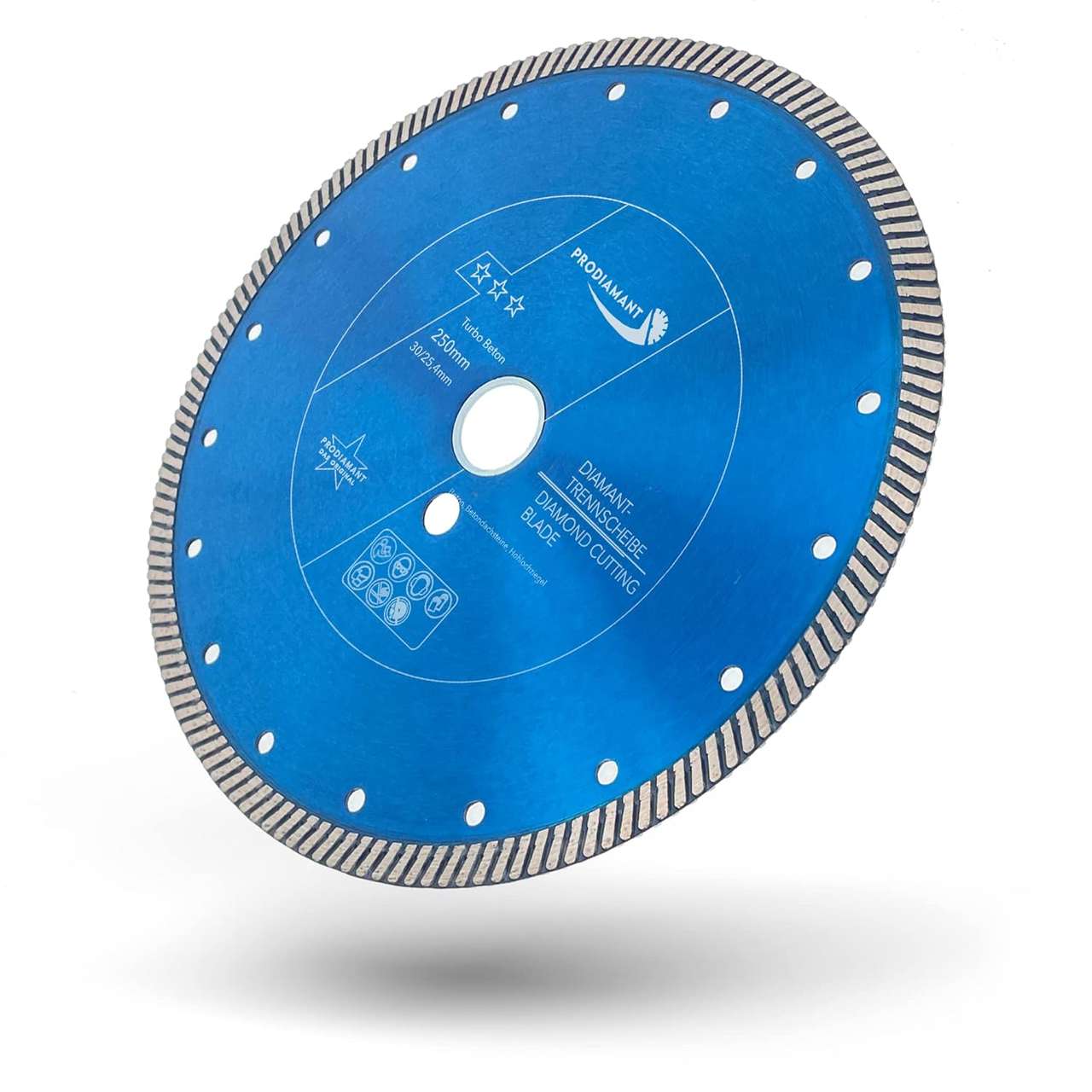 Diamant-Trennscheibe Beton Turbo 250mm x 30/25,4mm