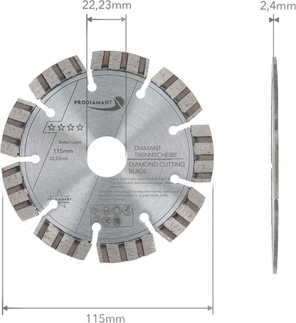 Diamanttrennscheibe Beton Laser Turbo B711