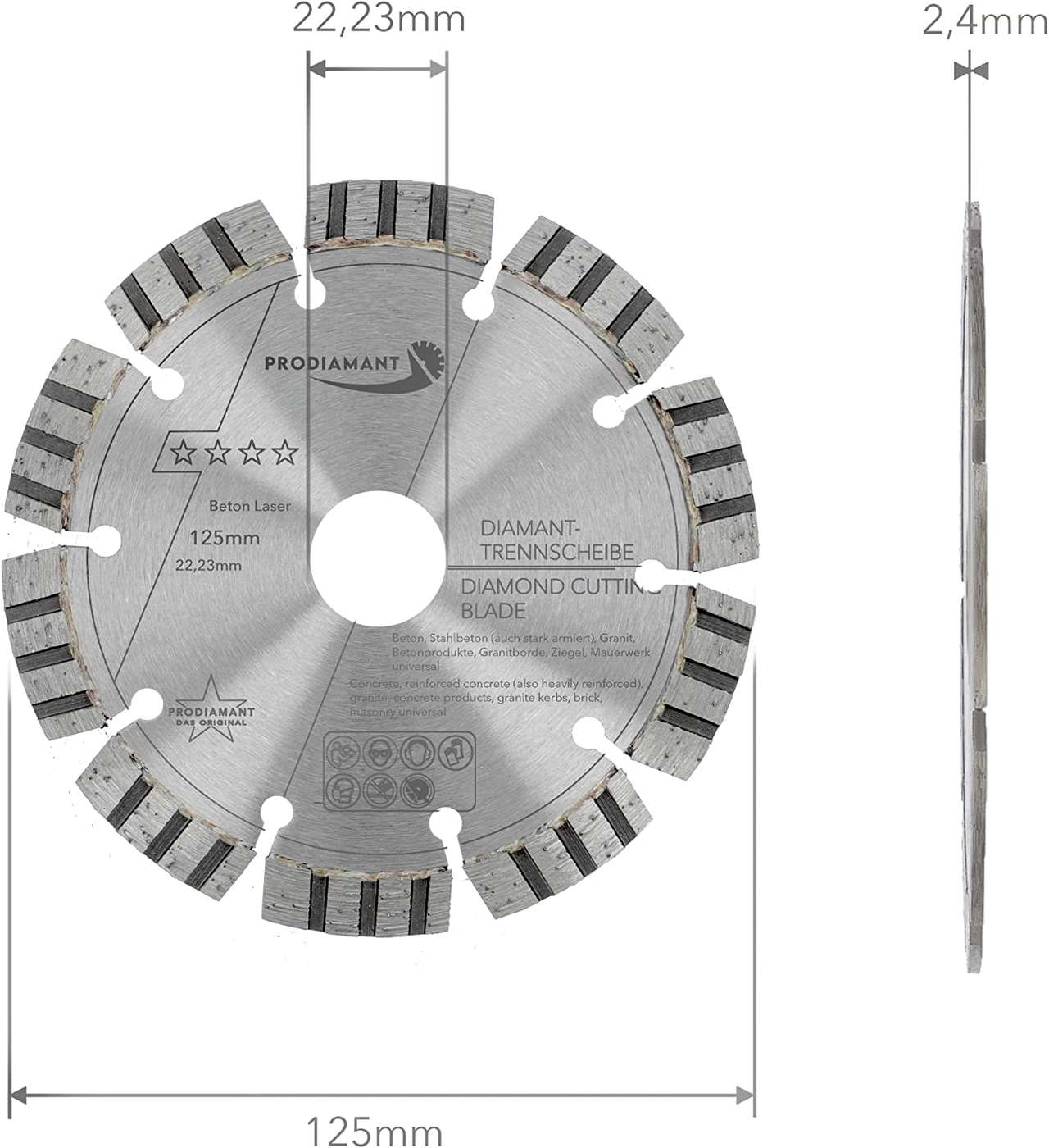 Diamanttrennscheibe Beton Laser Turbo B711