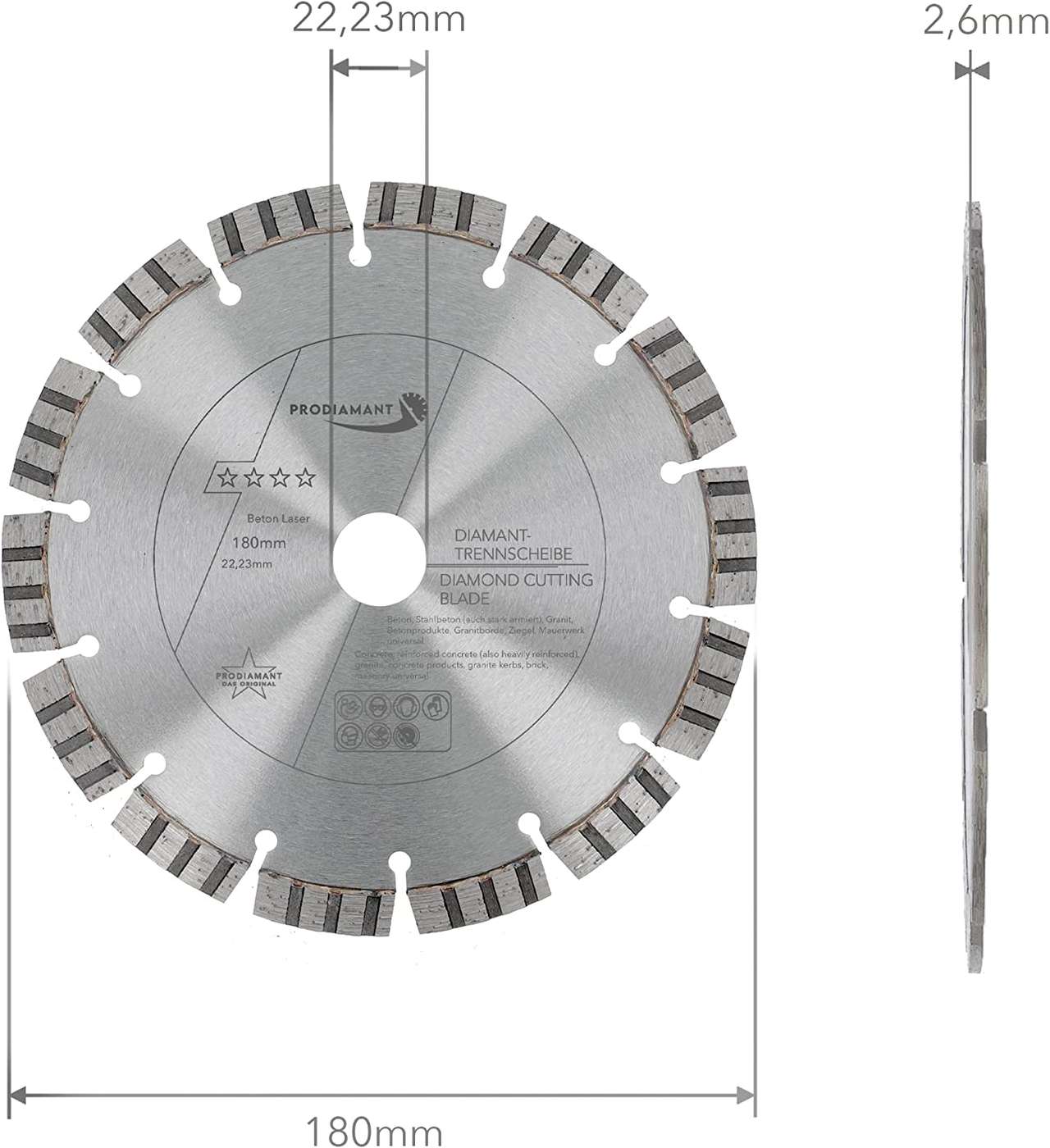Diamanttrennscheibe Beton Laser Turbo B711