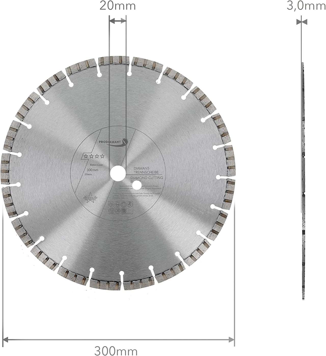 Diamanttrennscheibe Beton Laser Turbo B711