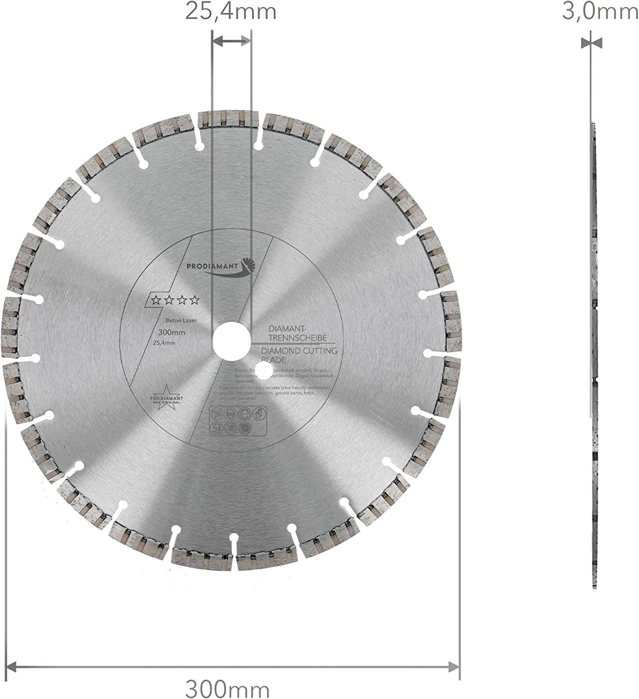 Diamanttrennscheibe Beton Laser Turbo B711