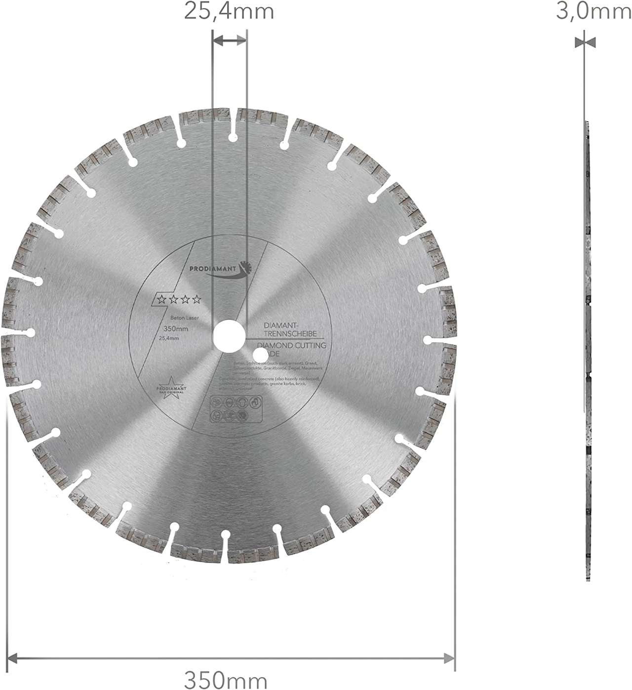 Diamanttrennscheibe Beton Laser Turbo B711