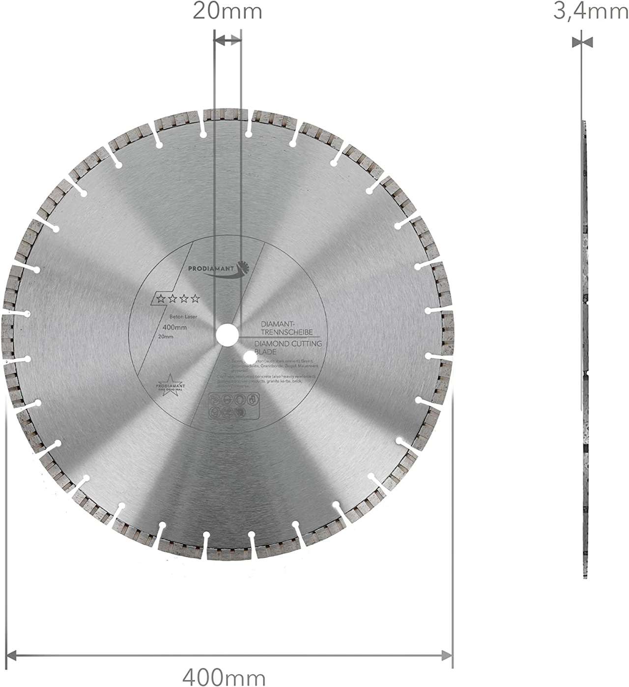 Diamanttrennscheibe Beton Laser Turbo B711