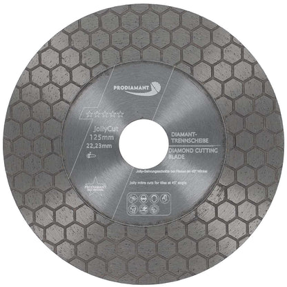 Im Set enthalten: Diamanttrennscheibe F-Jolly für Fliesen und Feinsteinzeug (22,23 mm)