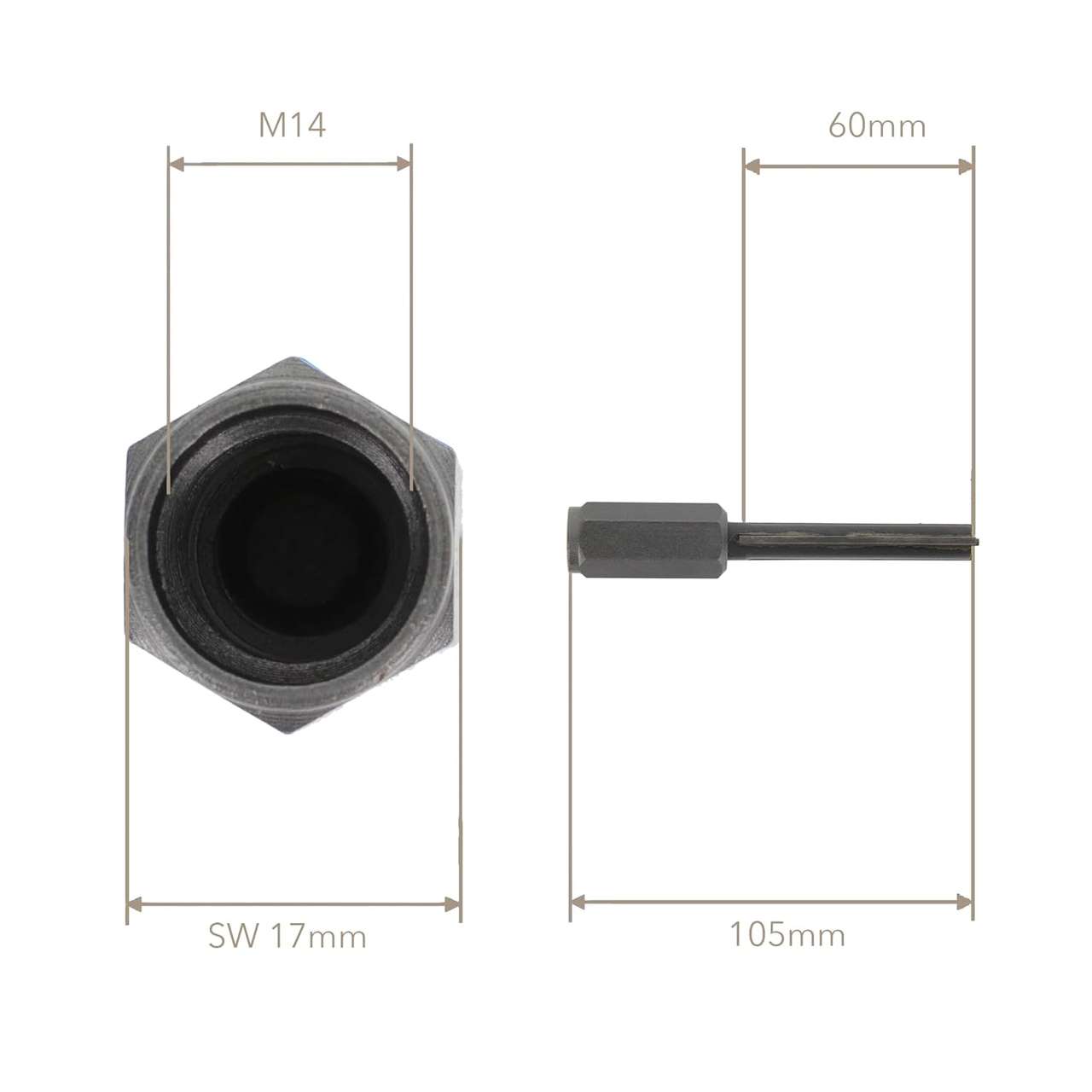 Hartmetall Fugenfräser Nutzlänge 60mm für Winkelschleifer