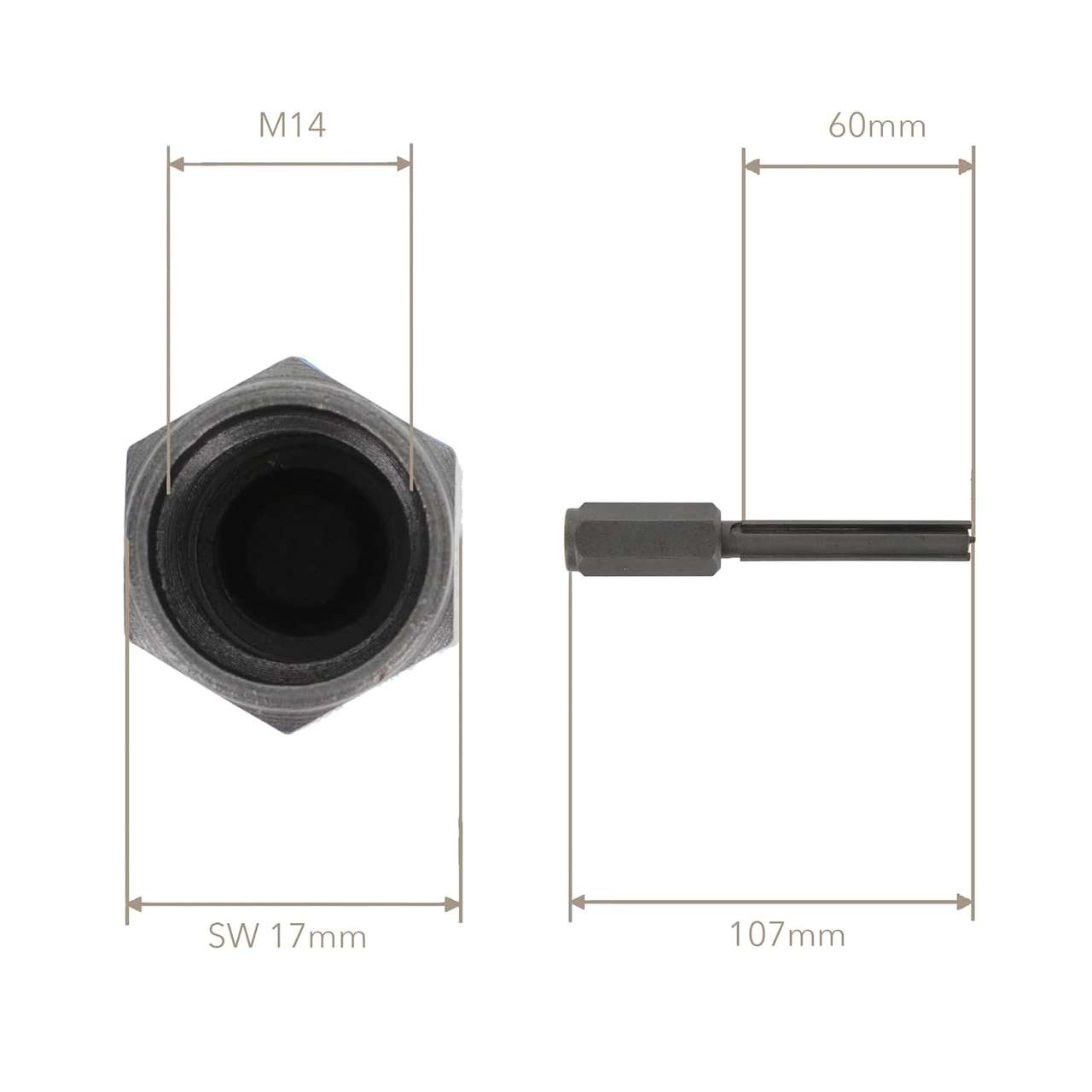 Hartmetall Fugenfräser Nutzlänge 60mm für Winkelschleifer