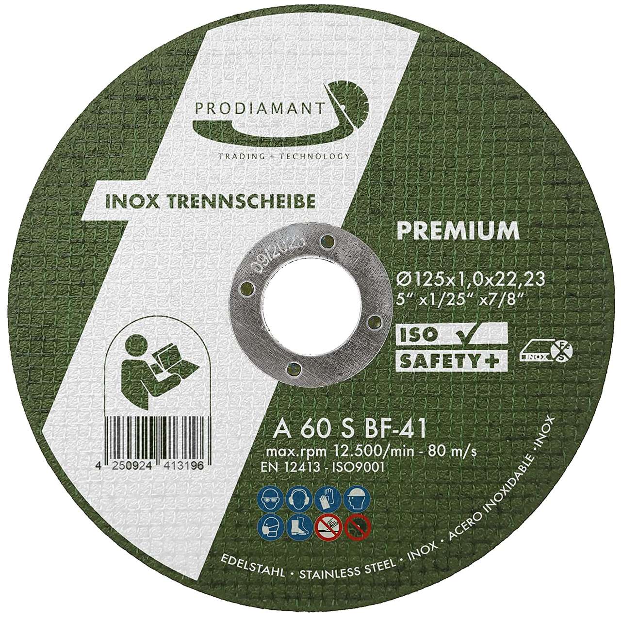 Trennscheibe für Inox, Metall, Stahl und Edelstahl