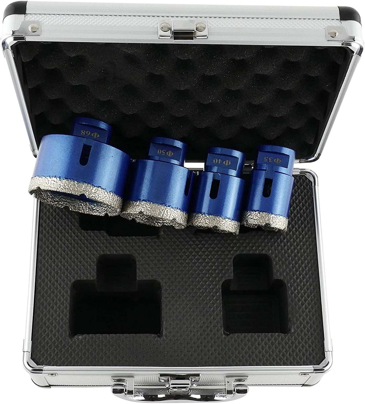 Diamant Fliesenbohrer Set 35, 40, 50, 68mm x M14 für Fliesen / Feinsteinzeug