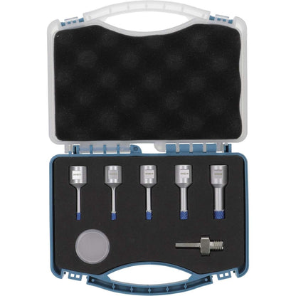 Diamant-Fliesenbohrer Set 7-teilig PD-Matrix M14 - Koffer für Sanitärbetriebe