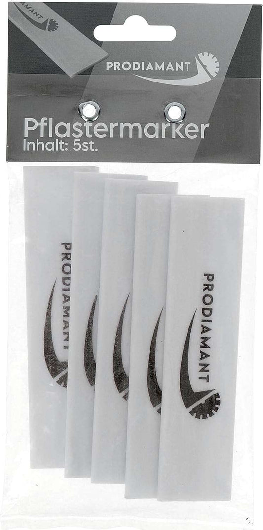 Pflastermarker 5 Stück 12cm x 3cm - unzerbrechliche Kreide zum Markieren und Anzeichnen