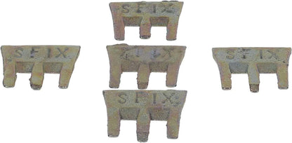 S-Fix Keile 5 Stück für Hammer Axt Stiele, Sprossen Größe 2 bis 23mm Durchmesser Hammerkeile