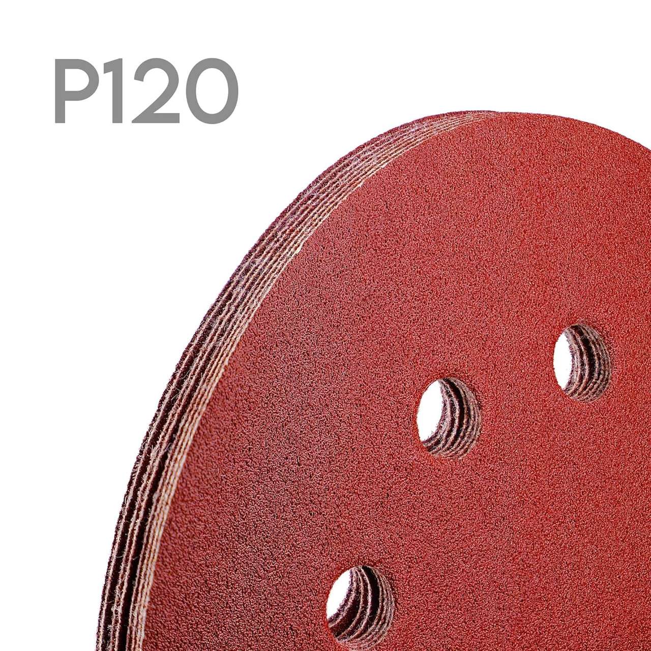Schleifpapier 125mm 60x für Holz und Metall Körnung P40 - P240