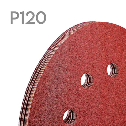 Schleifpapier 125mm 60x für Holz und Metall Körnung P40 - P240