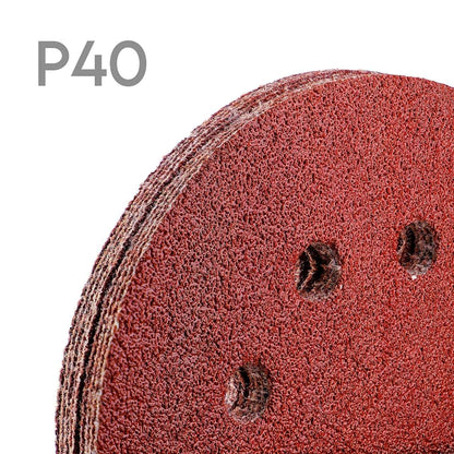 Schleifpapier 125mm 60x für Holz und Metall Körnung P40 - P240