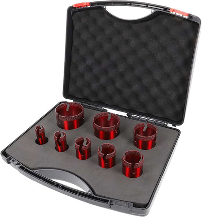 Im Set enthalten: Diamant Fliesenbohrer Set Speedmaster 8 tlg. M14 für Fliesen / Feinsteinzeug