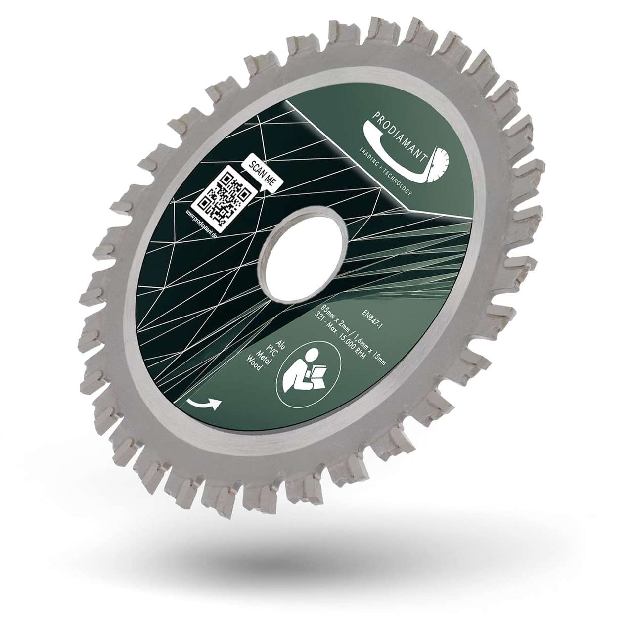 Kreissägeblatt für Holz, Metall & Alu mit HM TCT Zähnen