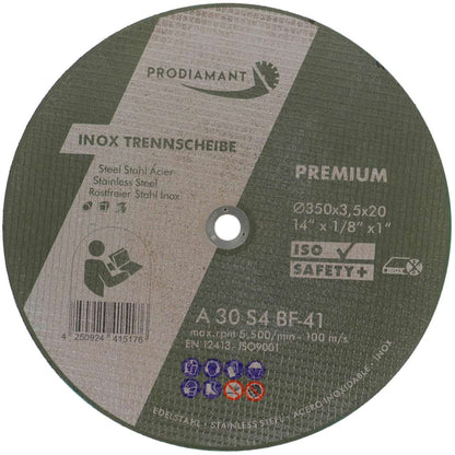 Trennscheibe für Inox, Metall, Stahl und Edelstahl