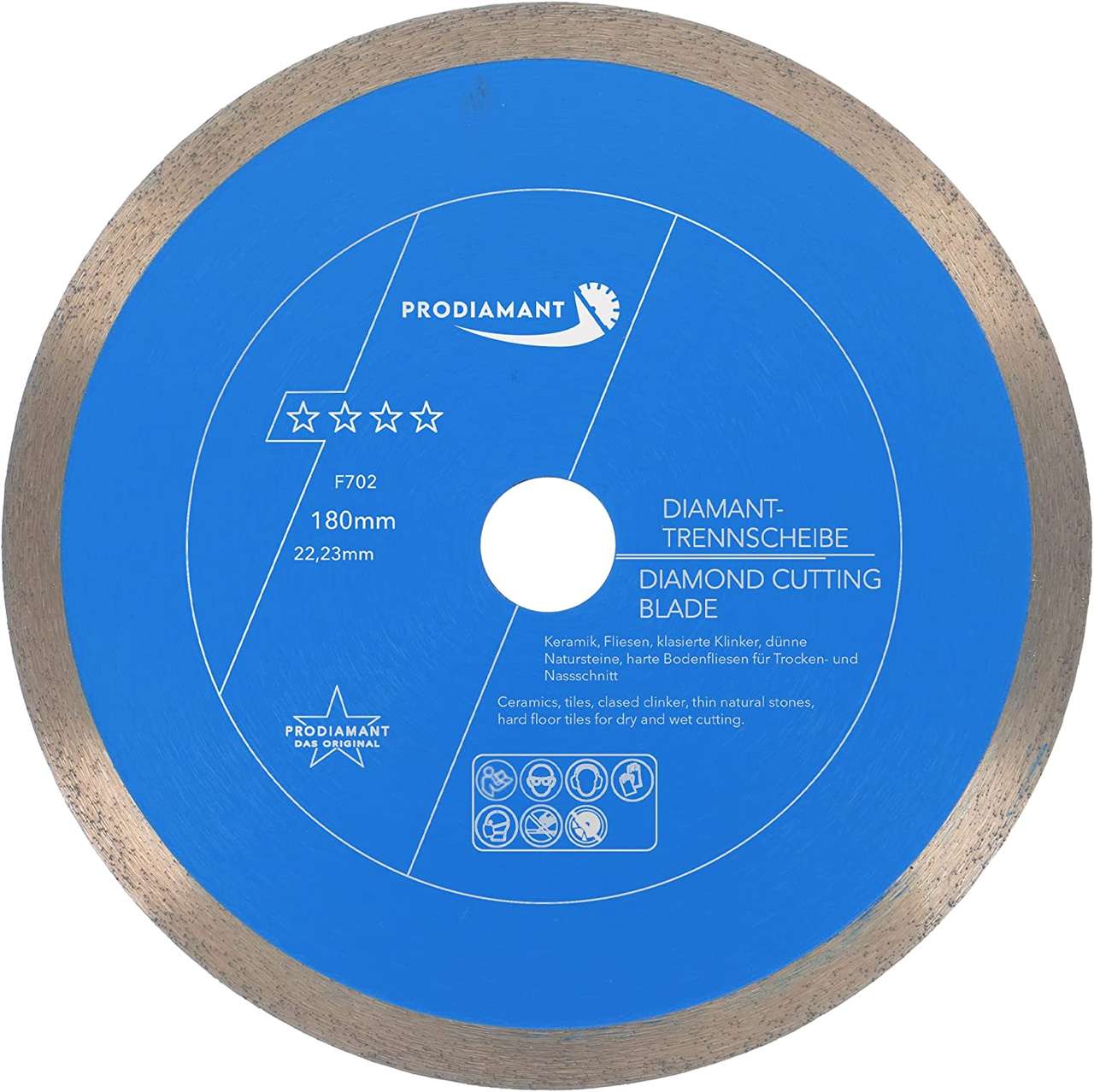 Diamanttrennscheibe Fliese, Feinsteinzeug Premium Rondo F702