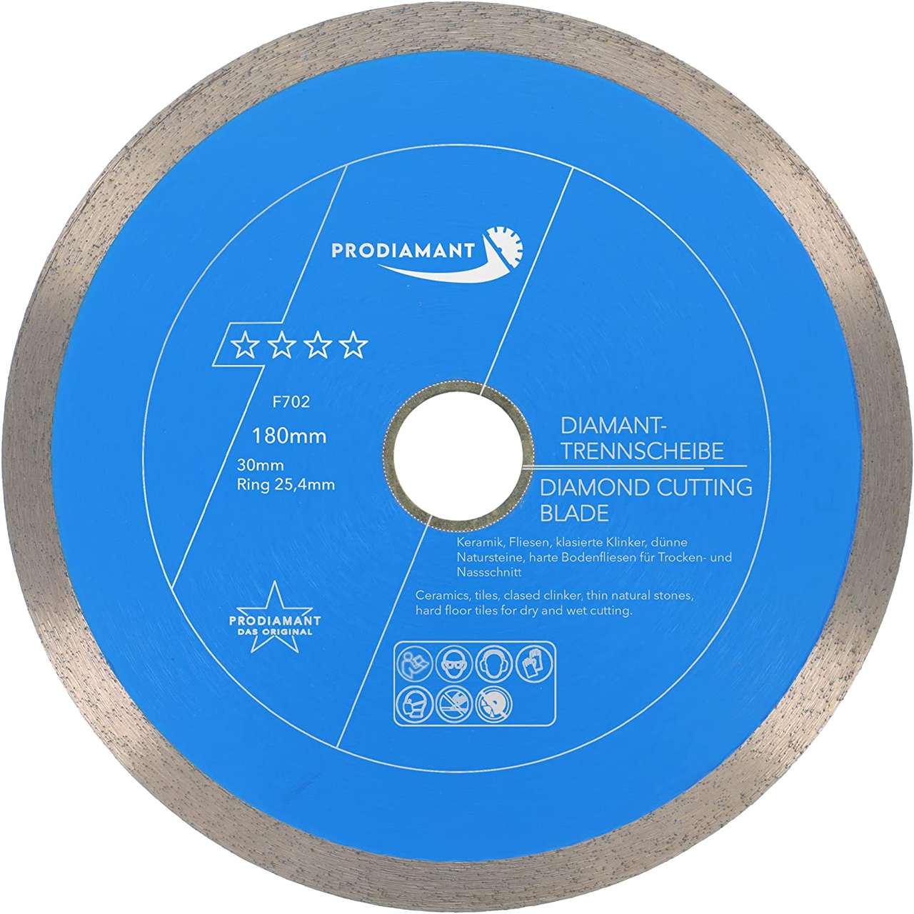 Diamanttrennscheibe Fliese, Feinsteinzeug Premium Rondo F702