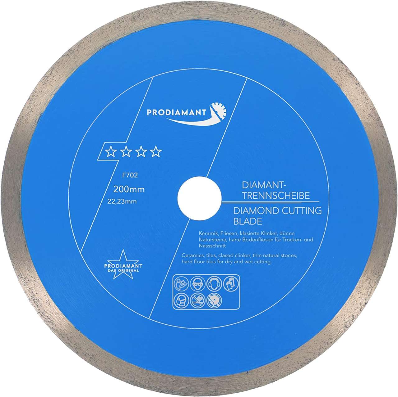 Diamanttrennscheibe Fliese, Feinsteinzeug Premium Rondo F702