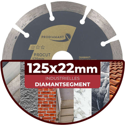 Diamanttrennscheibe Beton, Stein, Ziegel, universal