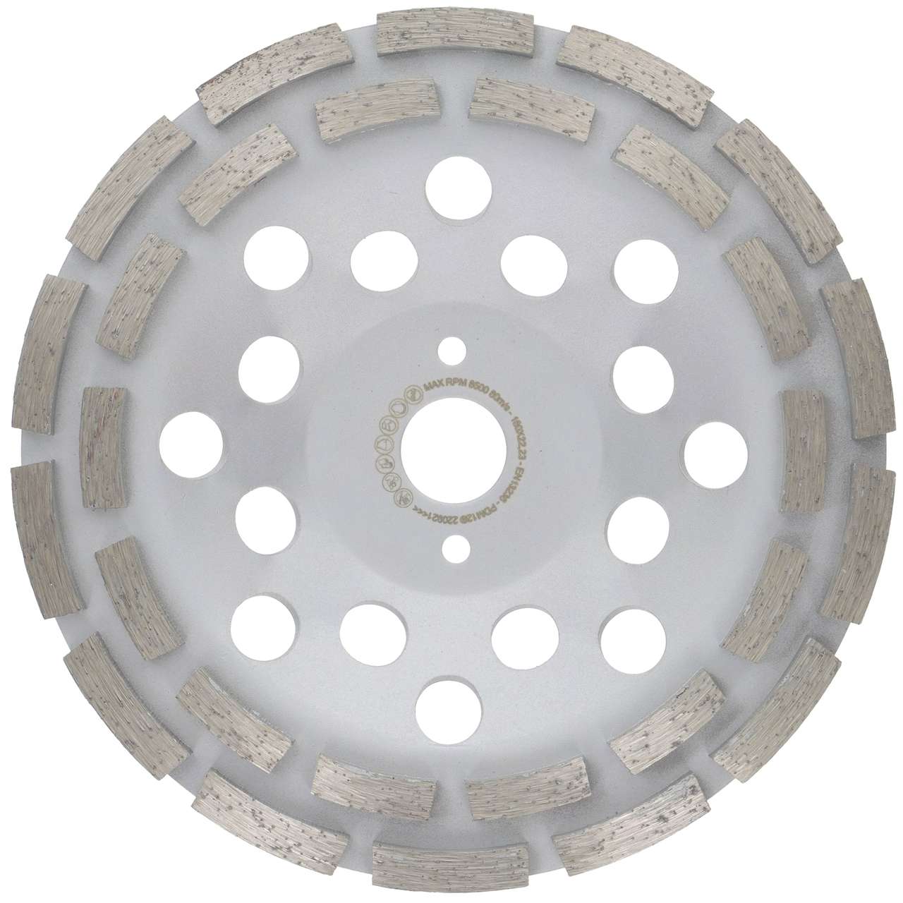 Diamantschleiftopf 180mm Beton, universal doppelreihig