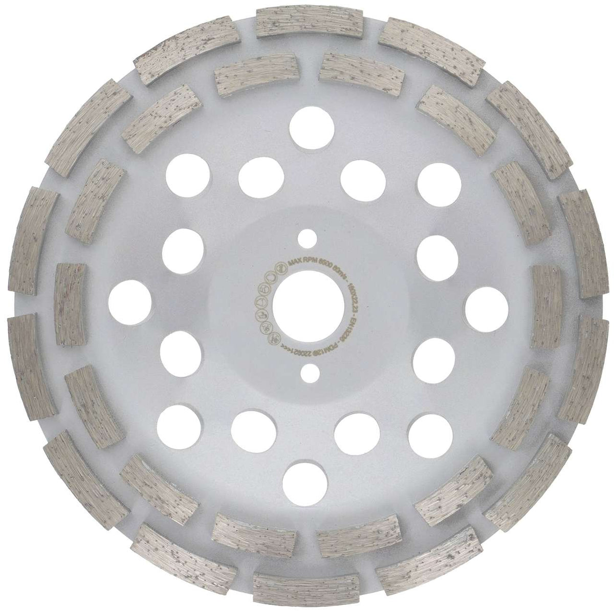 Diamantschleiftopf Beton universal doppelreihig 180 mm – Produktansicht
