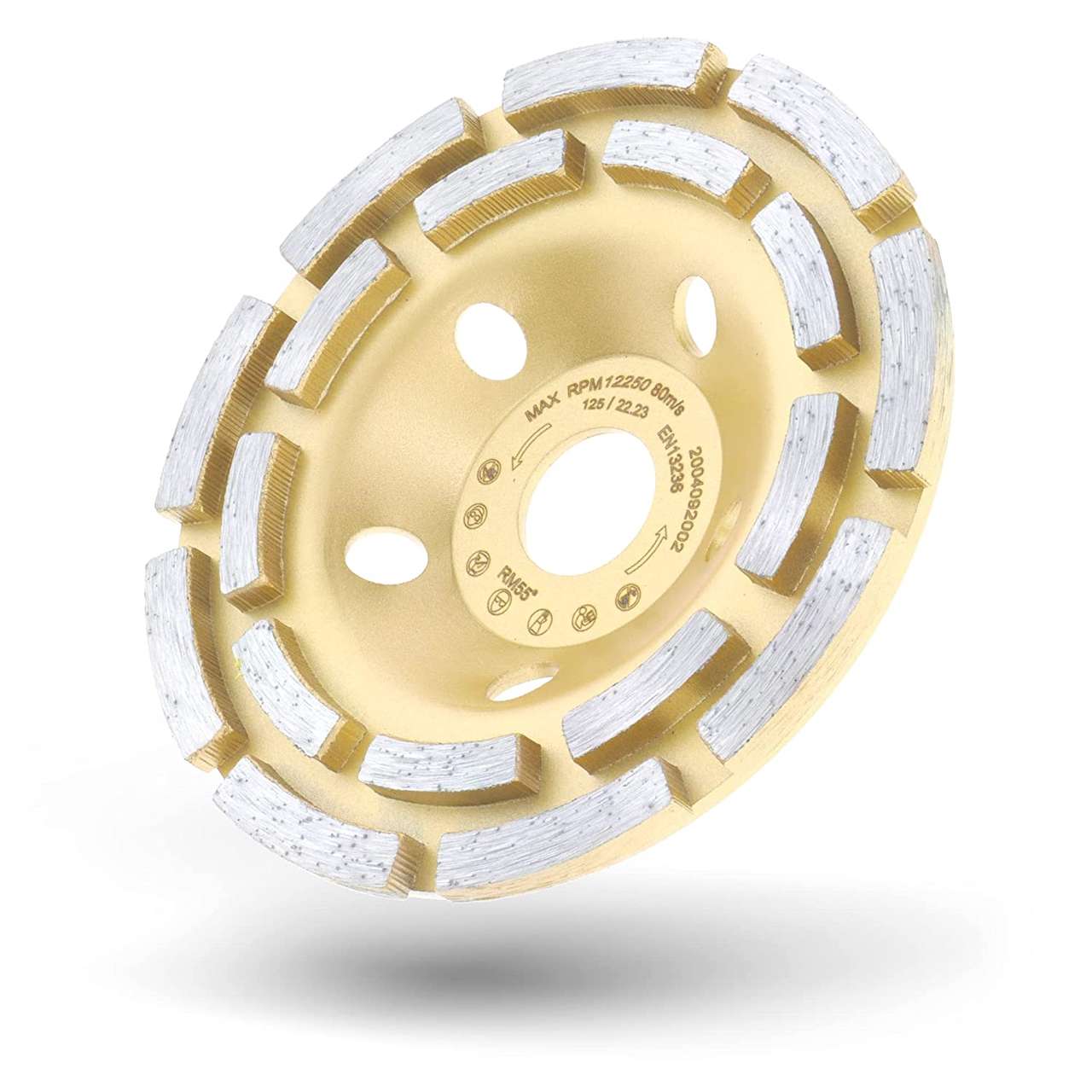Diamantschleiftopf 125mm für Beton, Mauerwerk, Stein STD03