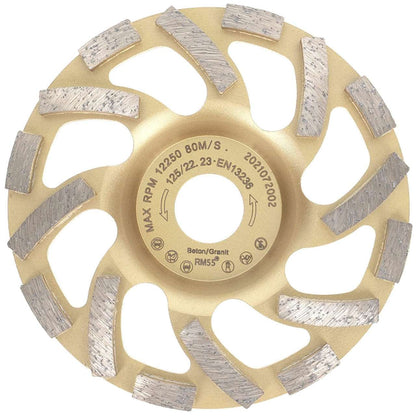 Im Set enthalten: Diamantschleiftopf für Beton, Granit ST81 Turbo (125 mm)