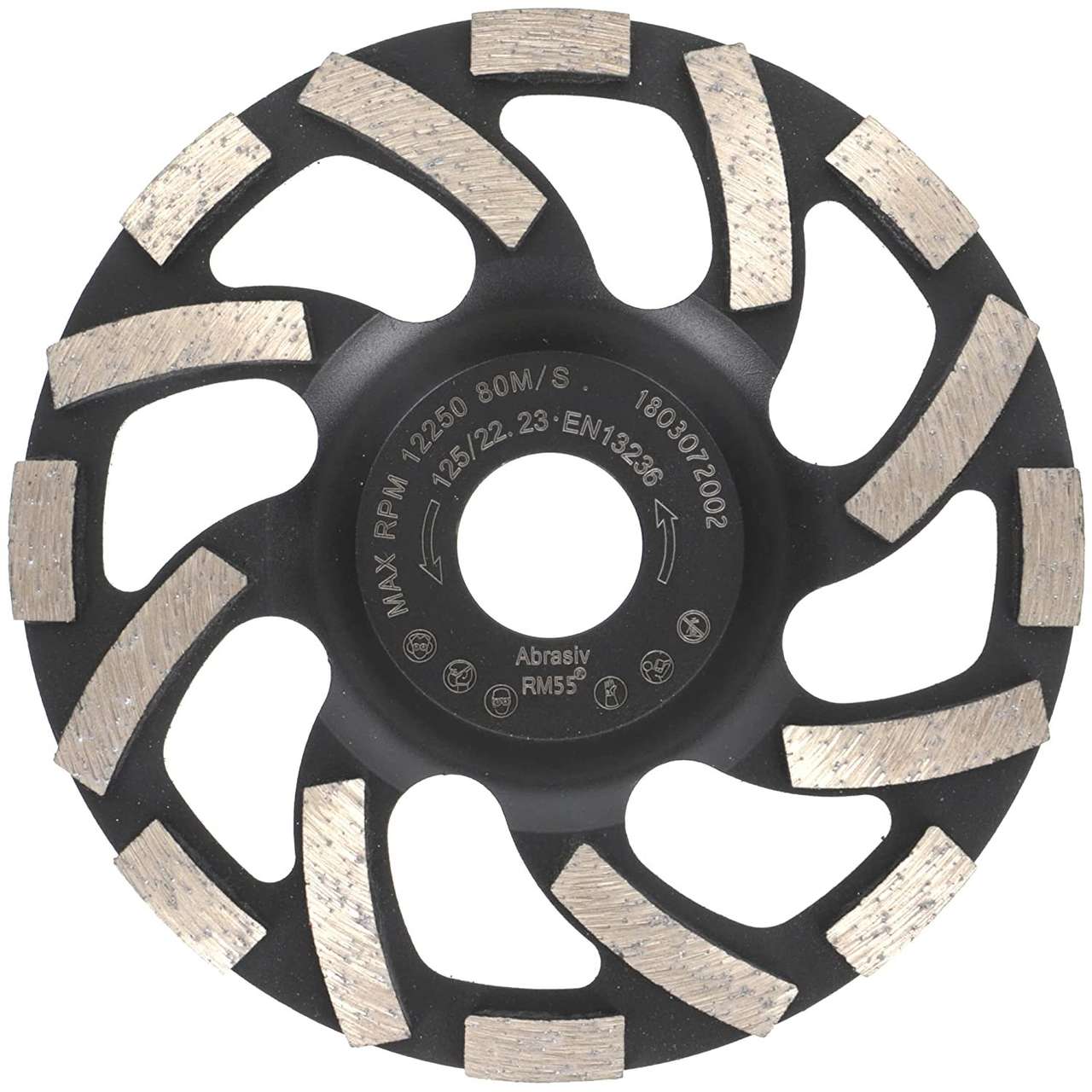 Im Set enthalten: Diamantschleiftopf für Estrich, Abrasive Materialien ST91 Turbo (125 mm)