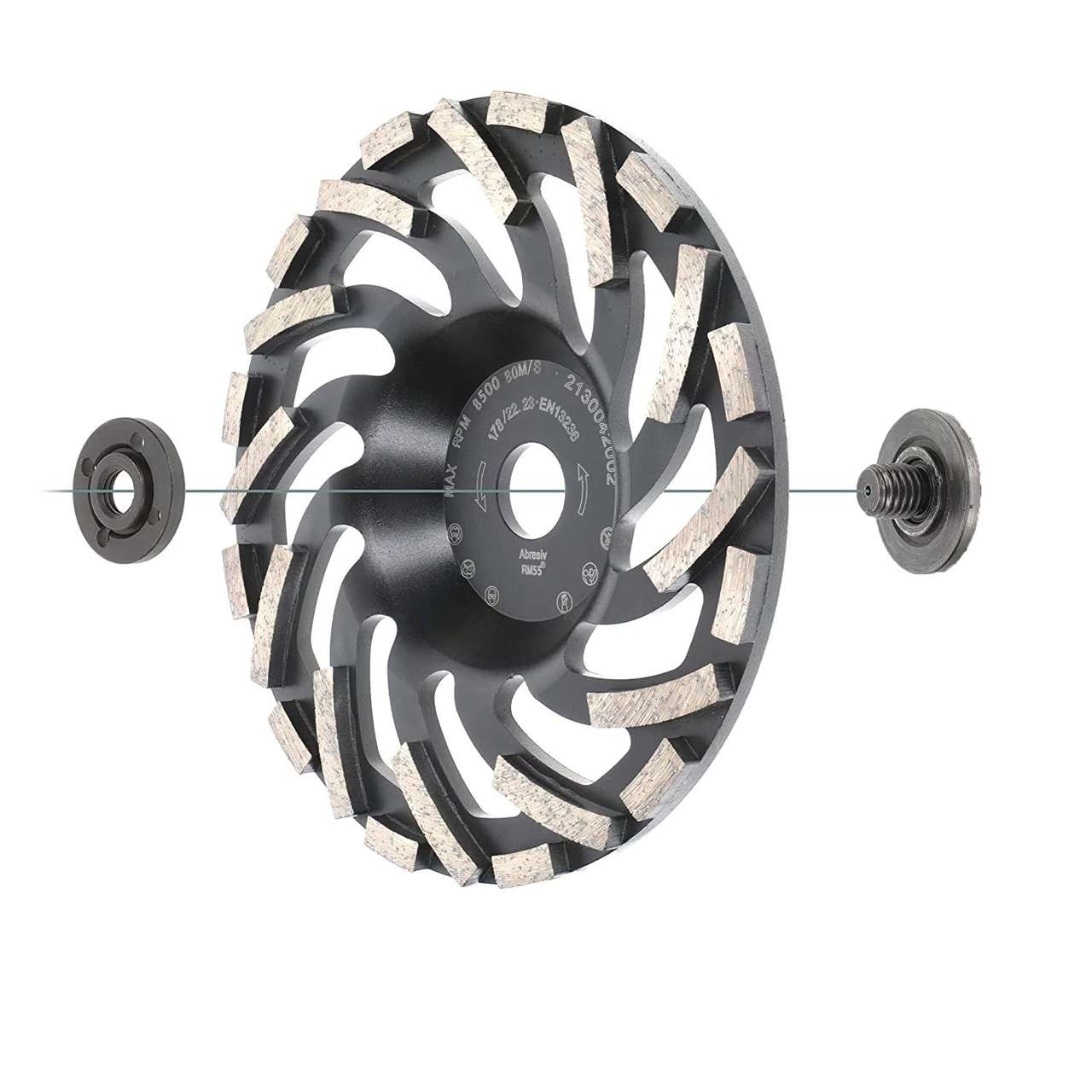Diamantschleiftopf für Estrich, Abrasive Materialien ST91 Turbo
