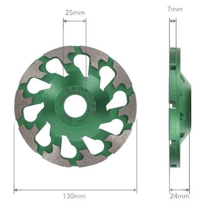 Profi Diamant-Schleiftopf 130mm x 25mm | Beton & Estrich | Passend für Festool Sanierungsschleifer