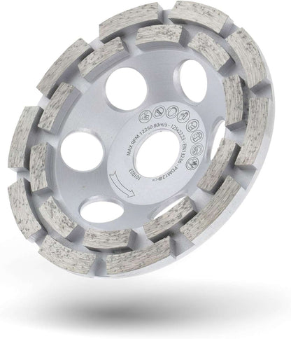 Premium Diamant-Schleiftopf 125mm Beton universal 125 mm Schleifscheibe doppelreihig